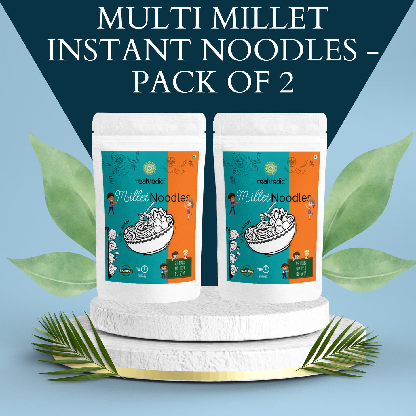 Multi Millet Instant Noodles - Pack of 2