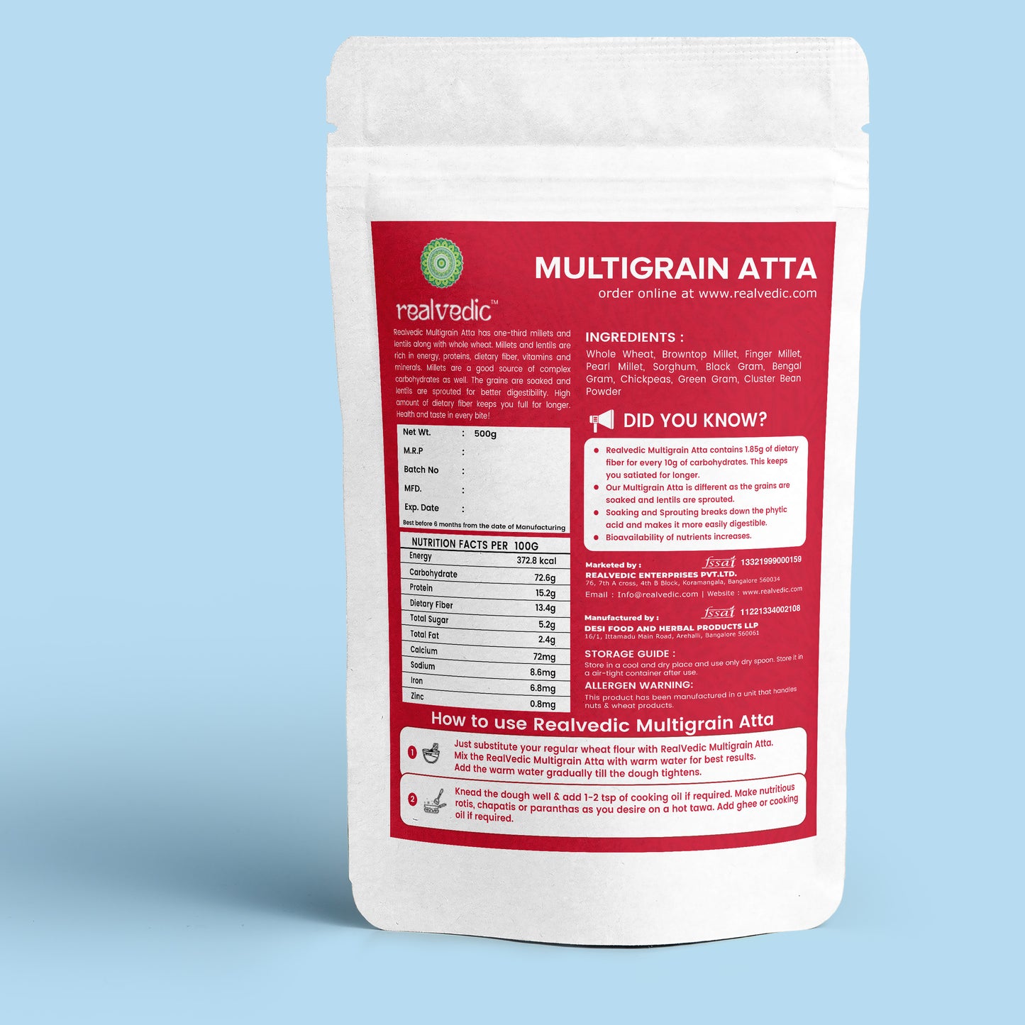 Multigrain Atta | Millets & Grains