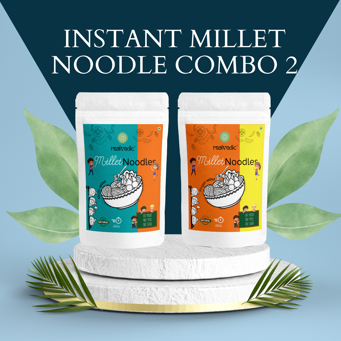 Instant Millet Noodle Combo - Finger Millet & Multi Millet