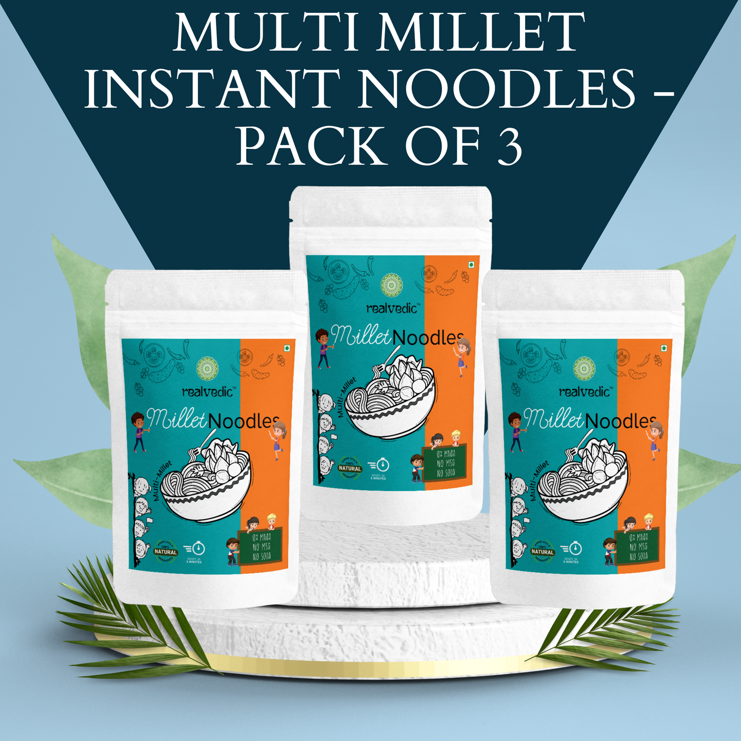 Multi Millet Instant Noodles - Pack of 3
