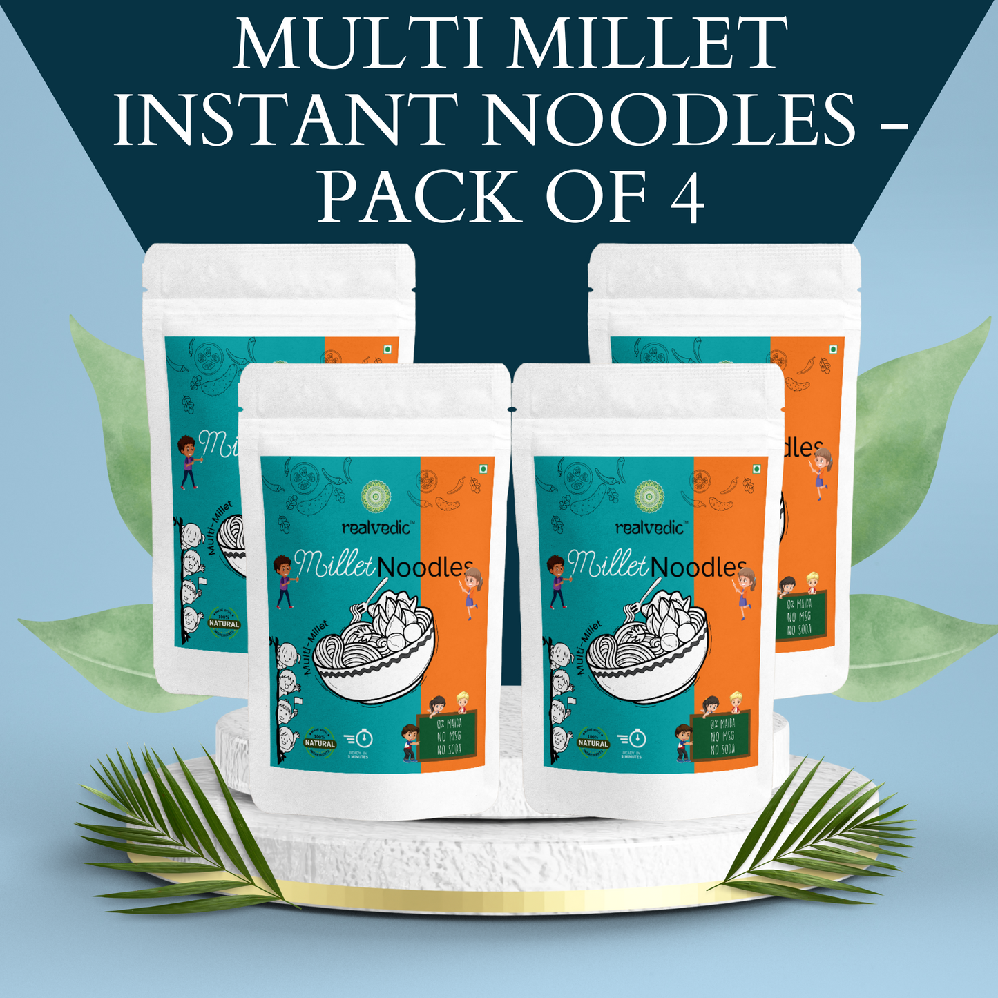 Multi Millet Instant Noodles - Pack of 4
