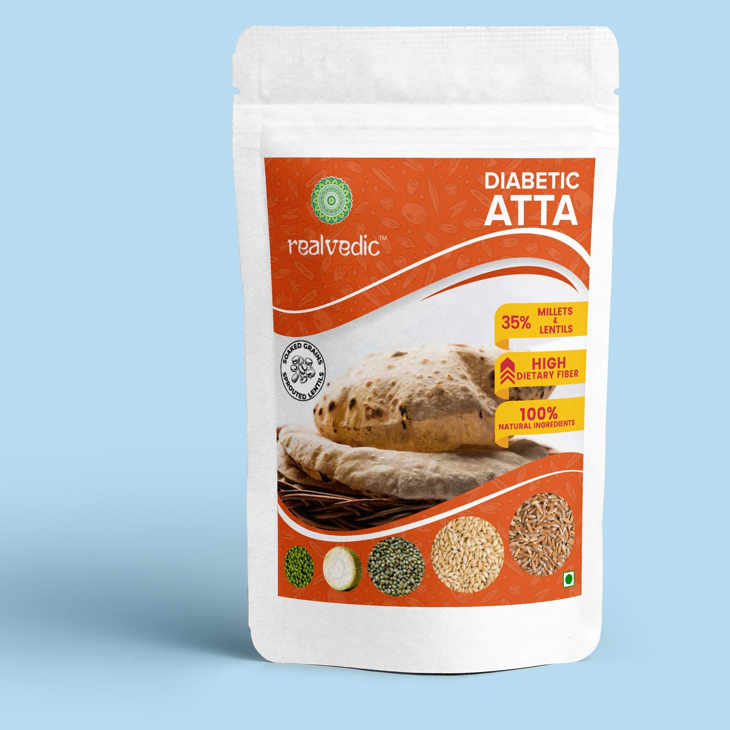 Diabetic Atta | Gluten Free Millets and Emmer Wheat & Grains | Low GI