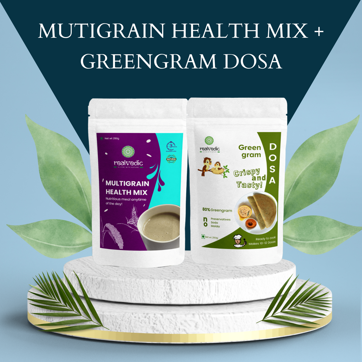 Green Gram Dosa + Health Mix Combo